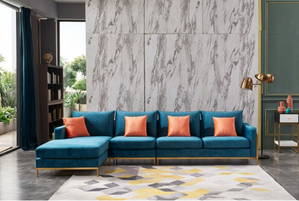 Living landscape corner sofa L shape armchair deco set suite modern sofa leather NEW