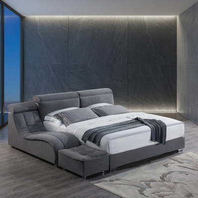 Designer bed textile hotel beds double bedroom luxury 180x200 bed frame