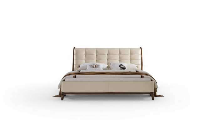 Bed Chesterfield Furniture Bedroom Double Bed Luxury Beds 180x200 Leather New