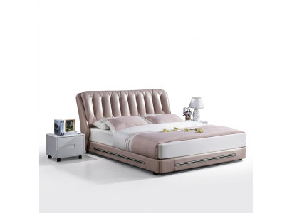Classic English Style Bed Double Textile Modern Beds 180x200cm