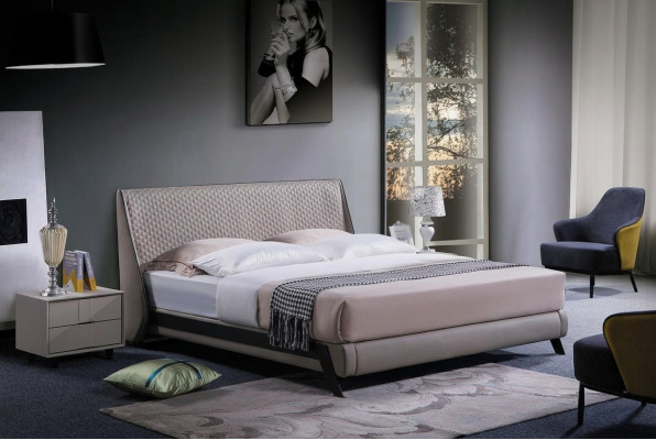 Complete bedroom set bed 2x nightstands 3 piece sets designer luxury
