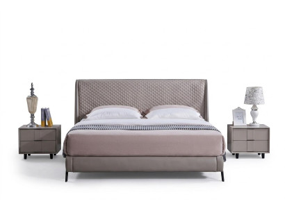 Complete bedroom set bed 2x nightstands 3 piece sets designer luxury