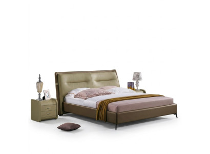 Double bed bedroom beds luxury furniture double bed hotel furnishings brown