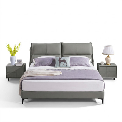 Luxury bedroom furniture bed 2x nightstand set beds hotel furniture 3-piece upholstery