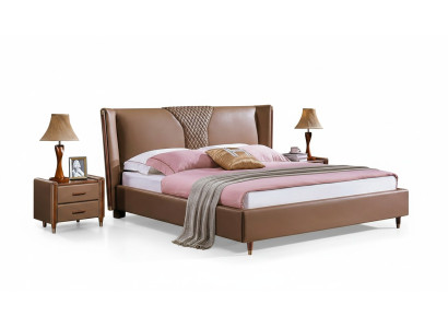 Bed Textile 2x Nightstand 3-piece Bedroom Set Furniture Modern Luxury Beds