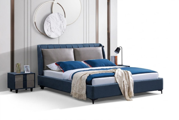 Luxury Wood Bed Double Double Bed Design Upholstered Bedroom 180x200 New