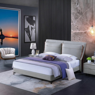 Luxury bedroom bed nightstand 3-piece set design beds side tables new