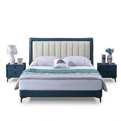 Bedroom set bed luxury furniture beds nightstands 3-piece set