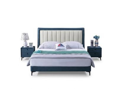 Bedroom set bed luxury furniture beds nightstands 3-piece set