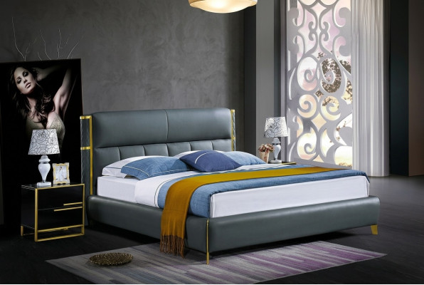 Luxury bed upholstery design double beds hotel marital bedroom textile