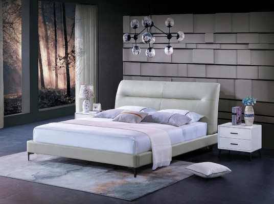 Bed Cushion Design Luxury Double Hotel Beds Leather Sleep Room Luxury