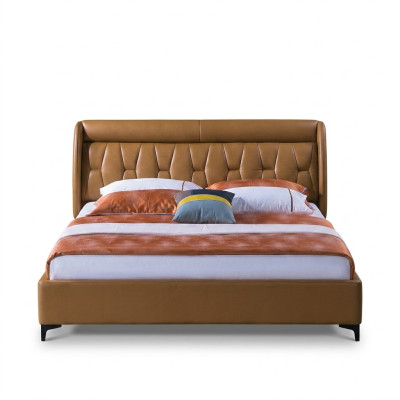Design bedroom bed wood luxury beds double marriage upholstered furniture 180x200cm