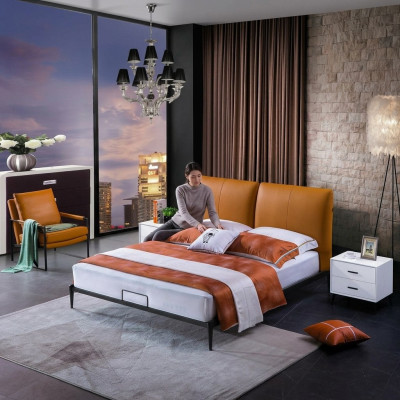 Classic double bed, marriage bed design, luxury beds modern style. New 180x200cm.