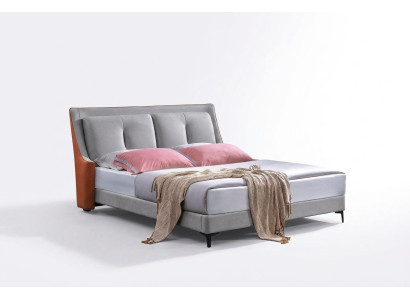 Classic bed double bed wood beds gray style real wood bedroom new