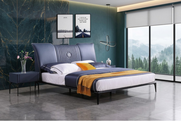 Bed Cushion Design Luxury Double Hotel Beds. Marriage Bedroom Leather