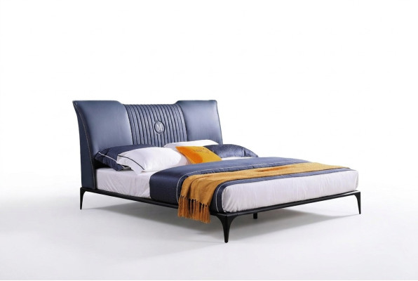 Bed Cushion Design Luxury Double Hotel Beds. Marriage Bedroom Leather