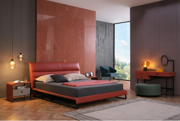 Bed Pillow Design Luxury Decor Double Hotel Beds Sleep Room Leather