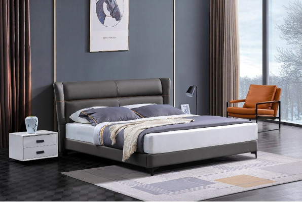 Luxury bed leather bed upholstered bed bed box double bedroom marital bed beds