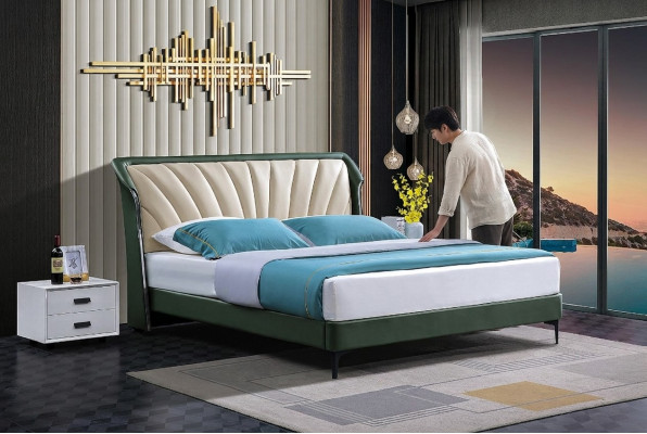 Bed frame fabric furniture luxury modern beds bed textile bedroom design new