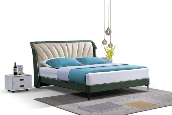 Bed frame fabric furniture luxury modern beds bed textile bedroom design new