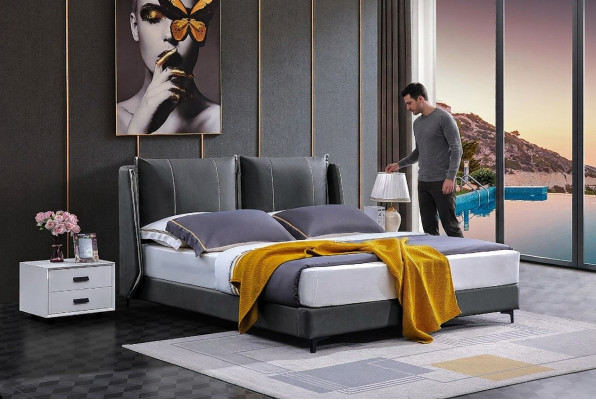 Double bed bedroom beds luxury double bed beige hotel furniture furnishings