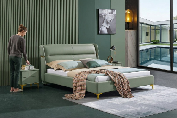 Bed Pillow Design Luxury Double Hotel Beds Sleep Room Luxury Green