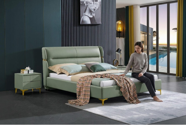 Classic bed double bed beds wood bedroom Italian furniture