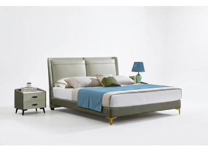 Luxury furniture double bed bedroom double bed beige hotel