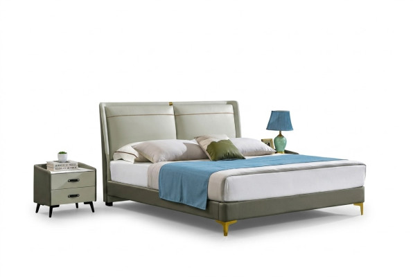 Luxury bedroom furniture design bed upholstery marital bed double bed