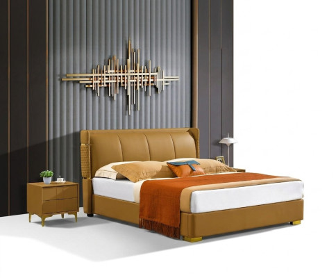 Double bed orange furniture beds bedroom double bed beige hotel