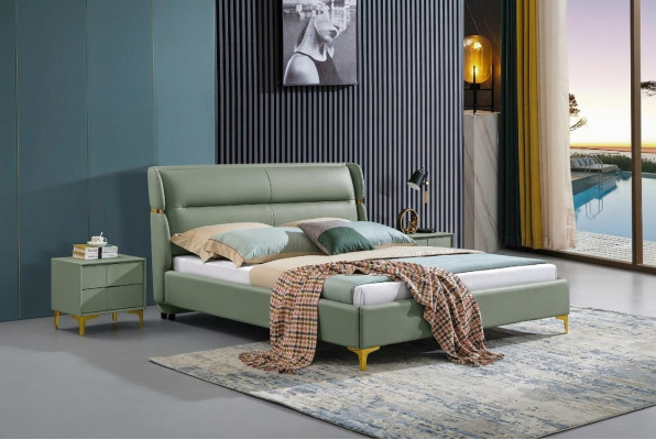 Bed Cushion Design Luxury Double Decor Hotel Beds Marriage Sleep Room Leather