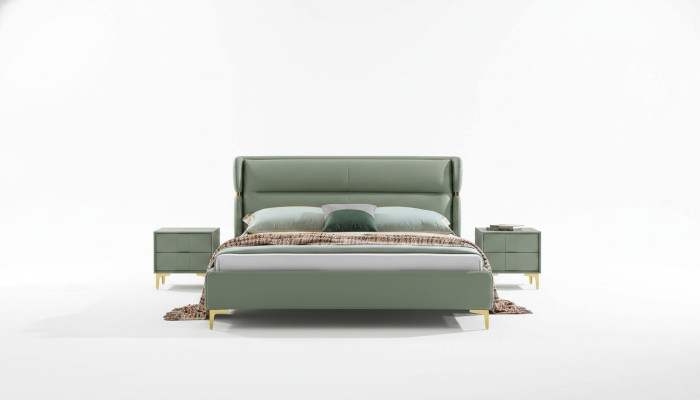 Bed Cushion Design Luxury Double Decor Hotel Beds Marriage Sleep Room Leather