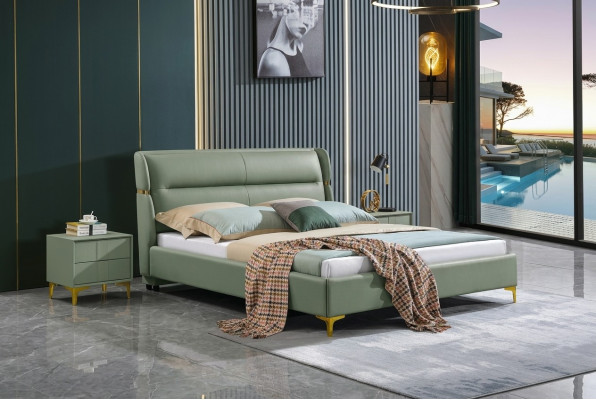 Luxury Bed Bedroom Furniture 2x Nightstand Set Beds Hotel Furniture 3-piece.