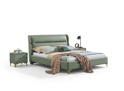 Luxury Bed Bedroom Furniture 2x Nightstand Set Beds Hotel Furniture 3-piece.