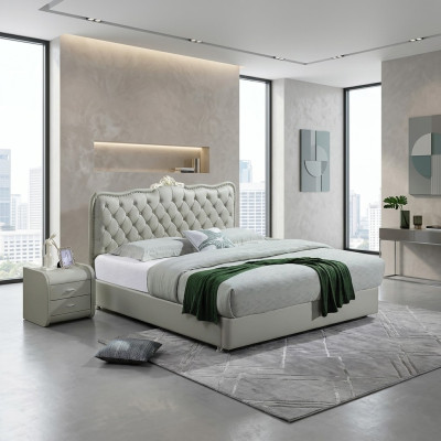 Double bed bedroom beds luxury furniture double bed Chesterfield baroque style