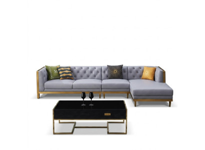 Corner sofa couch leather sofa living room set luxury furniture L shape