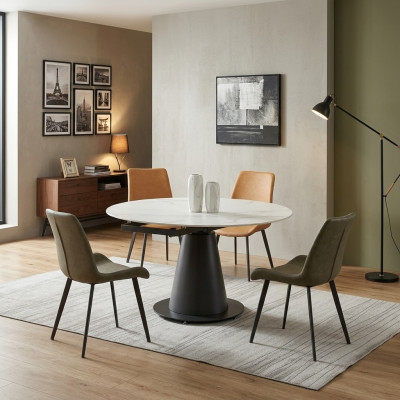 Dining room design furniture chair set table with 4 armchairs set new