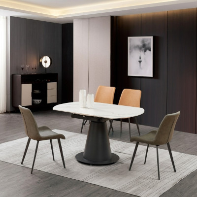 Design dining table, round table, dining room, living room tables, 150x90.