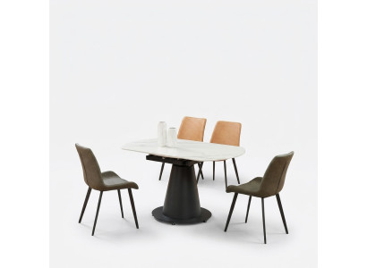 Design dining table, round table, dining room, living room tables, 150x90.