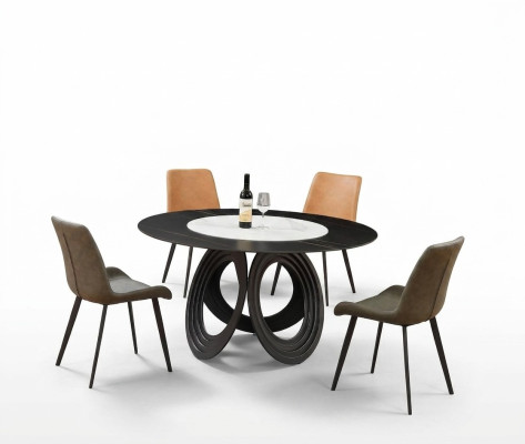 Complete set dining table 4x chairs dining room set dining group wooden table