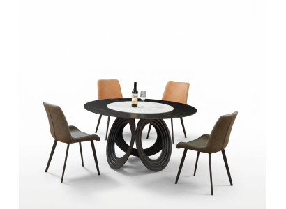 Complete set dining table 4x chairs dining room set dining group wooden table