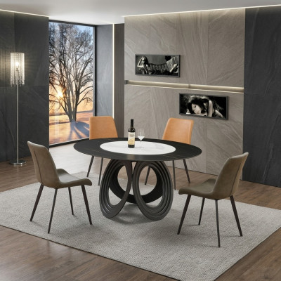 Round dining table 135cm metal round conference modern tables