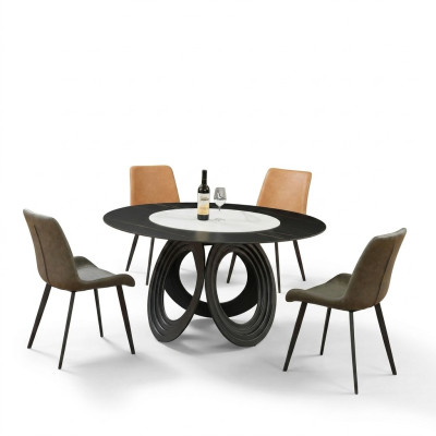 Round dining table 135cm metal round conference modern tables