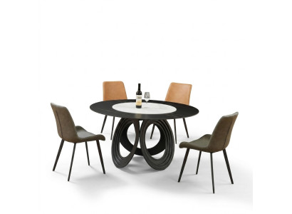 Round dining table 135cm metal round conference modern tables