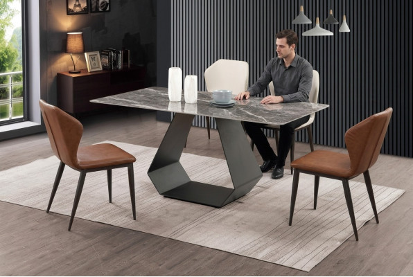 Modern dining table marble tables 180x90 dining room luxury furniture design new.