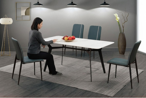 Table Luxury Tables Dining Room Furniture Complete Set 5 pc. Set Group