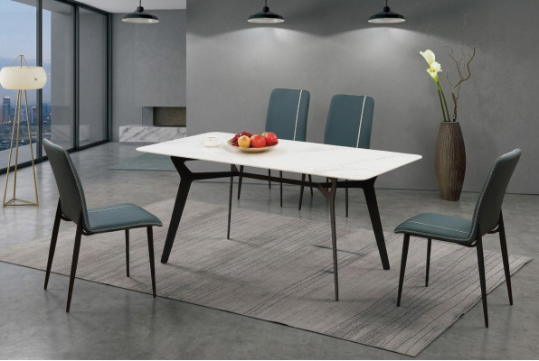 Table Luxury Tables Dining Room Furniture Complete Set 5 pc. Set Group