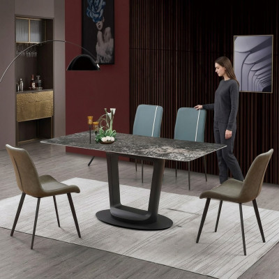 Luxury furniture design dining room set dining set chairs table group