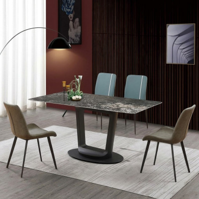 Luxury furniture design dining room set dining set chairs table group