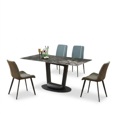 Luxury table dining table tables design stainless steel furniture dining room 180x90